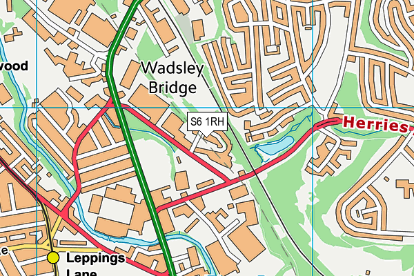 S6 1RH map - OS VectorMap District (Ordnance Survey) S6 1RH map - OS VectorMap District (Ordnance Survey)