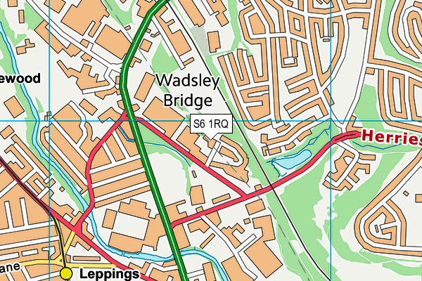 S6 1RQ map - OS VectorMap District (Ordnance Survey) S6 1RQ map - OS VectorMap District (Ordnance Survey)