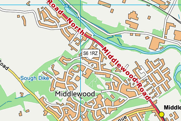 S6 1RZ map - OS VectorMap District (Ordnance Survey) S6 1RZ map - OS VectorMap District (Ordnance Survey)