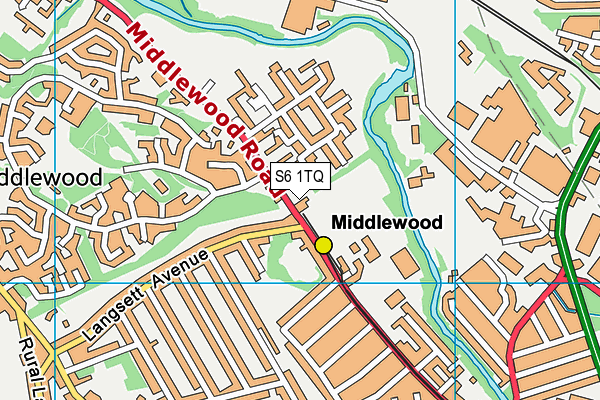 S6 1TQ map - OS VectorMap District (Ordnance Survey) S6 1TQ map - OS VectorMap District (Ordnance Survey)