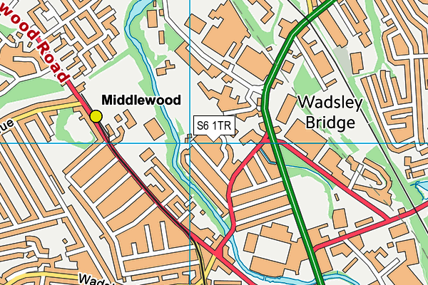 S6 1TR map - OS VectorMap District (Ordnance Survey) S6 1TR map - OS VectorMap District (Ordnance Survey)
