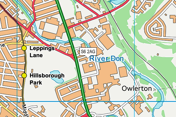 S6 2AG map - OS VectorMap District (Ordnance Survey) S6 2AG map - OS VectorMap District (Ordnance Survey)