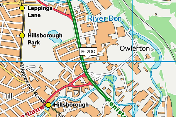 S6 2DQ map - OS VectorMap District (Ordnance Survey) S6 2DQ map - OS VectorMap District (Ordnance Survey)