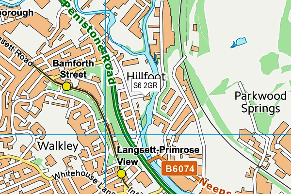 S6 2GR map - OS VectorMap District (Ordnance Survey) S6 2GR map - OS VectorMap District (Ordnance Survey)
