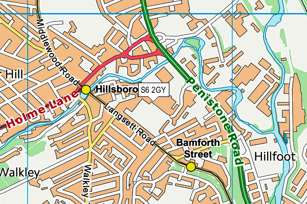 S6 2GY map - OS VectorMap District (Ordnance Survey) S6 2GY map - OS VectorMap District (Ordnance Survey)