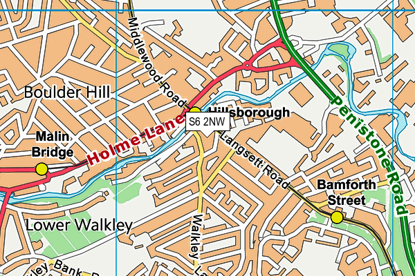 S6 2NW map - OS VectorMap District (Ordnance Survey) S6 2NW map - OS VectorMap District (Ordnance Survey)