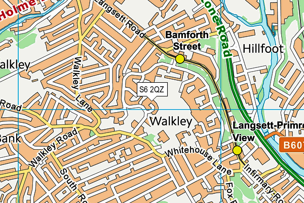 S6 2QZ map - OS VectorMap District (Ordnance Survey) S6 2QZ map - OS VectorMap District (Ordnance Survey)