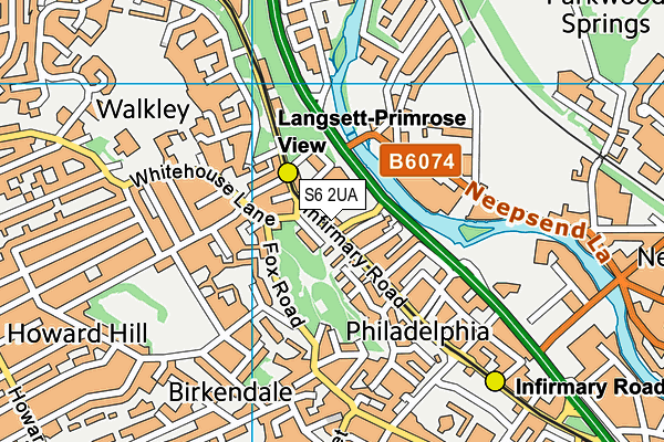 S6 2UA map - OS VectorMap District (Ordnance Survey) S6 2UA map - OS VectorMap District (Ordnance Survey)
