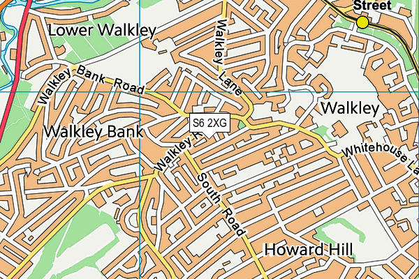 S6 2XG map - OS VectorMap District (Ordnance Survey) S6 2XG map - OS VectorMap District (Ordnance Survey)
