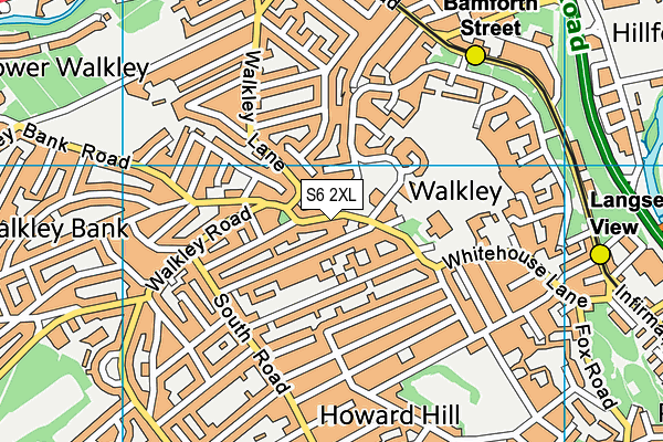 S6 2XL map - OS VectorMap District (Ordnance Survey) S6 2XL map - OS VectorMap District (Ordnance Survey)