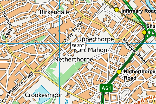 S6 3DT map - OS VectorMap District (Ordnance Survey) S6 3DT map - OS VectorMap District (Ordnance Survey)