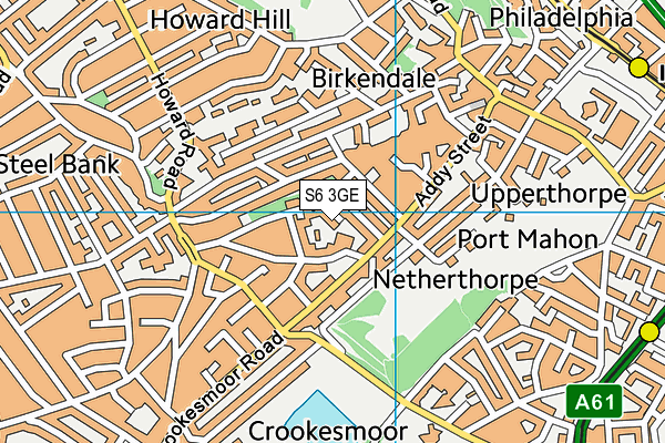 S6 3GE map - OS VectorMap District (Ordnance Survey) S6 3GE map - OS VectorMap District (Ordnance Survey)
