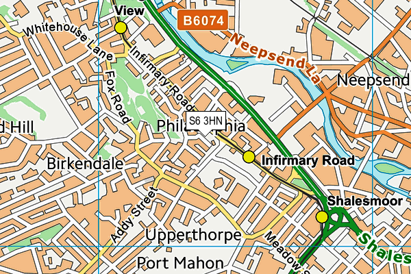 S6 3HN map - OS VectorMap District (Ordnance Survey) S6 3HN map - OS VectorMap District (Ordnance Survey)