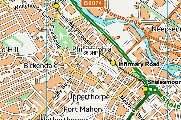 S6 3HP map - OS VectorMap District (Ordnance Survey) S6 3HP map - OS VectorMap District (Ordnance Survey)