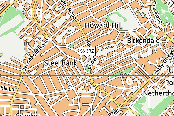 S6 3RZ map - OS VectorMap District (Ordnance Survey) S6 3RZ map - OS VectorMap District (Ordnance Survey)