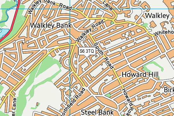 S6 3TQ map - OS VectorMap District (Ordnance Survey) S6 3TQ map - OS VectorMap District (Ordnance Survey)