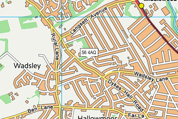 S6 4AQ map - OS VectorMap District (Ordnance Survey) S6 4AQ map - OS VectorMap District (Ordnance Survey)
