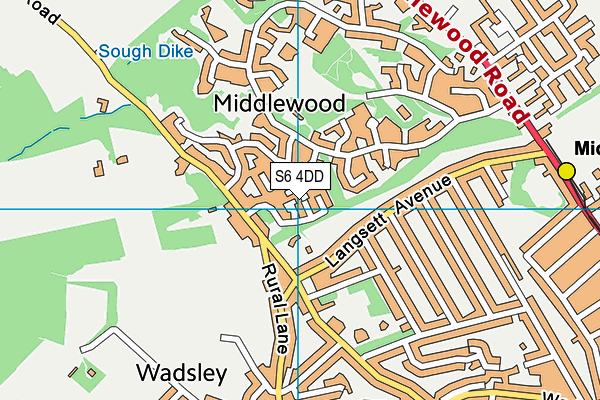 S6 4DD map - OS VectorMap District (Ordnance Survey) S6 4DD map - OS VectorMap District (Ordnance Survey)