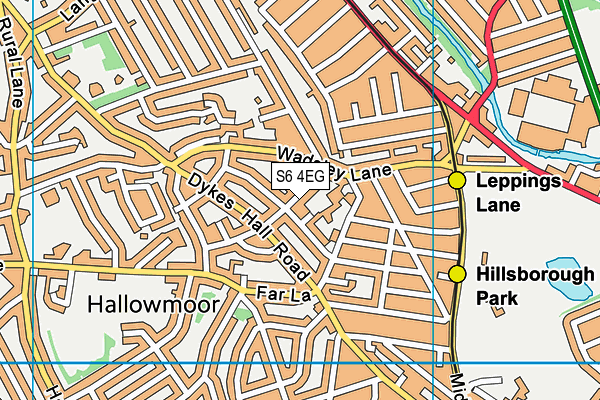 S6 4EG map - OS VectorMap District (Ordnance Survey) S6 4EG map - OS VectorMap District (Ordnance Survey)