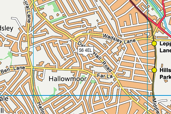 S6 4EL map - OS VectorMap District (Ordnance Survey) S6 4EL map - OS VectorMap District (Ordnance Survey)