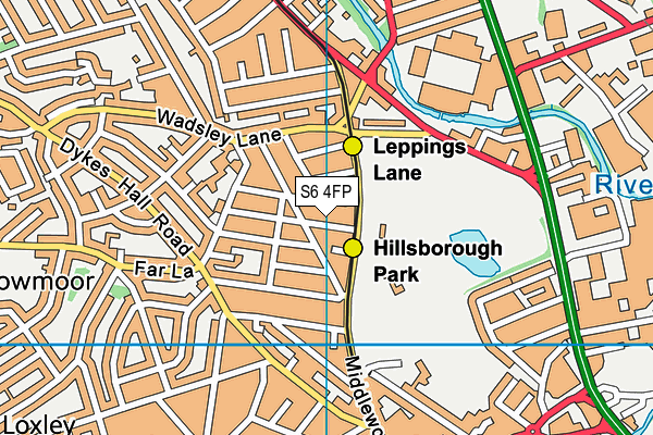S6 4FP map - OS VectorMap District (Ordnance Survey) S6 4FP map - OS VectorMap District (Ordnance Survey)