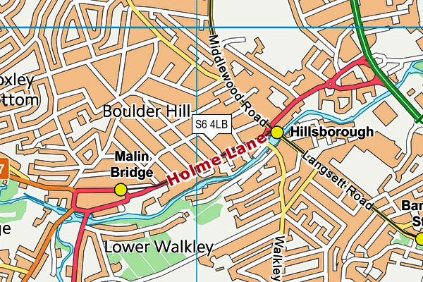 S6 4LB map - OS VectorMap District (Ordnance Survey) S6 4LB map - OS VectorMap District (Ordnance Survey)