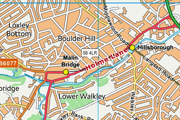 S6 4LR map - OS VectorMap District (Ordnance Survey) S6 4LR map - OS VectorMap District (Ordnance Survey)