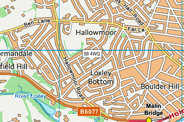 S6 4WQ map - OS VectorMap District (Ordnance Survey) S6 4WQ map - OS VectorMap District (Ordnance Survey)