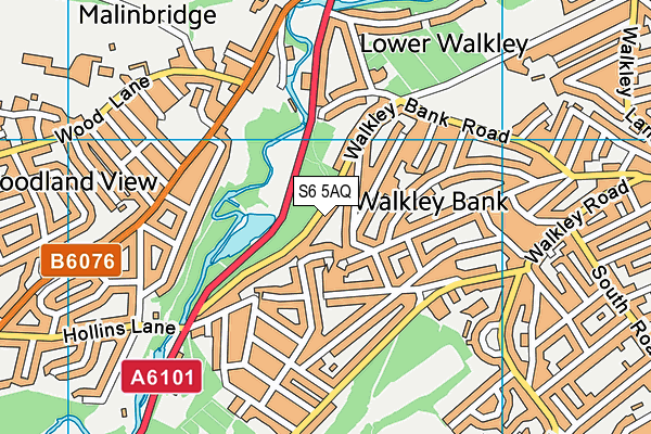 S6 5AQ map - OS VectorMap District (Ordnance Survey) S6 5AQ map - OS VectorMap District (Ordnance Survey)