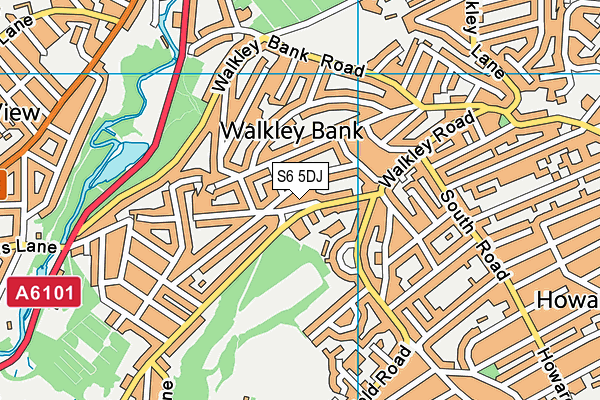 S6 5DJ map - OS VectorMap District (Ordnance Survey) S6 5DJ map - OS VectorMap District (Ordnance Survey)