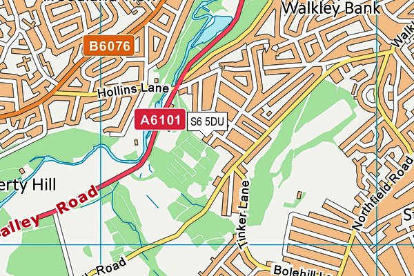 S6 5DU map - OS VectorMap District (Ordnance Survey) S6 5DU map - OS VectorMap District (Ordnance Survey)