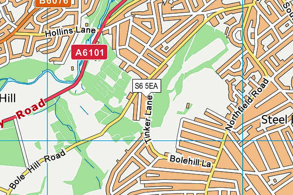 S6 5EA map - OS VectorMap District (Ordnance Survey) S6 5EA map - OS VectorMap District (Ordnance Survey)