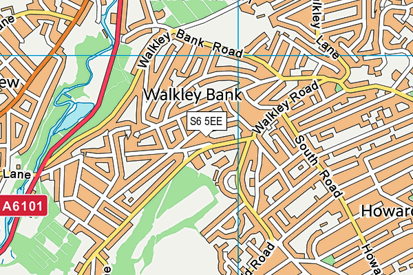 S6 5EE map - OS VectorMap District (Ordnance Survey) S6 5EE map - OS VectorMap District (Ordnance Survey)