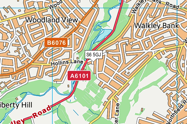 S6 5GJ map - OS VectorMap District (Ordnance Survey) S6 5GJ map - OS VectorMap District (Ordnance Survey)