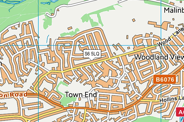 S6 5LQ map - OS VectorMap District (Ordnance Survey) S6 5LQ map - OS VectorMap District (Ordnance Survey)