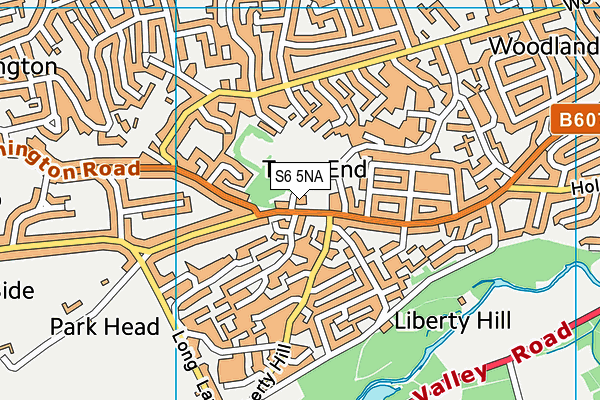 S6 5NA map - OS VectorMap District (Ordnance Survey) S6 5NA map - OS VectorMap District (Ordnance Survey)