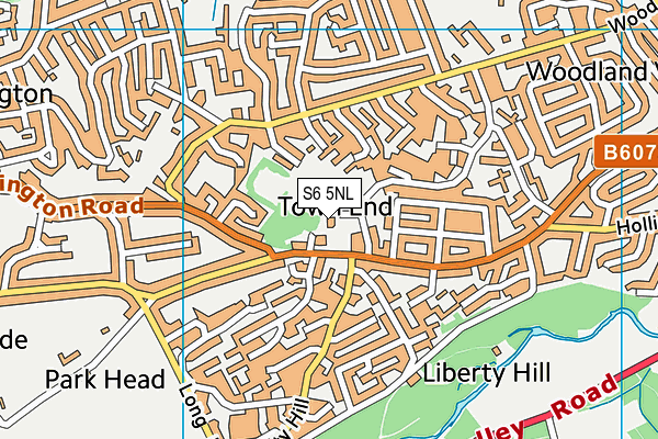 S6 5NL map - OS VectorMap District (Ordnance Survey) S6 5NL map - OS VectorMap District (Ordnance Survey)