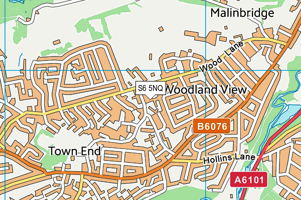 S6 5NQ map - OS VectorMap District (Ordnance Survey) S6 5NQ map - OS VectorMap District (Ordnance Survey)