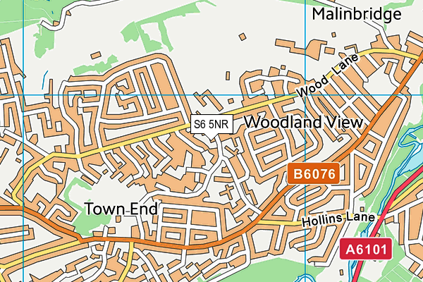 S6 5NR map - OS VectorMap District (Ordnance Survey) S6 5NR map - OS VectorMap District (Ordnance Survey)