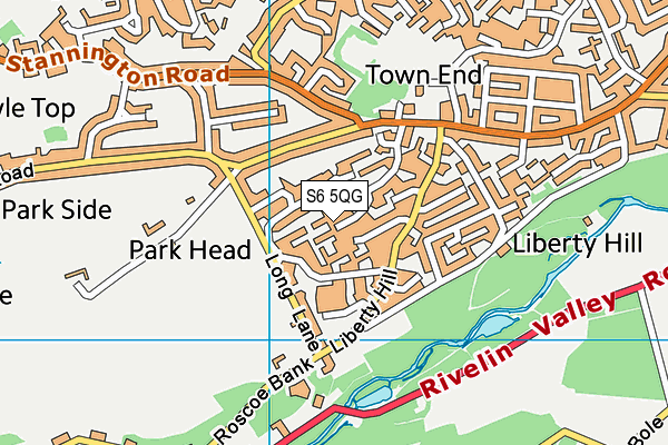 S6 5QG map - OS VectorMap District (Ordnance Survey) S6 5QG map - OS VectorMap District (Ordnance Survey)