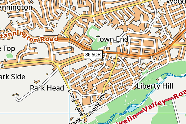 S6 5QR map - OS VectorMap District (Ordnance Survey) S6 5QR map - OS VectorMap District (Ordnance Survey)