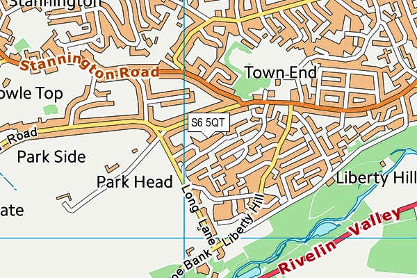 S6 5QT map - OS VectorMap District (Ordnance Survey) S6 5QT map - OS VectorMap District (Ordnance Survey)