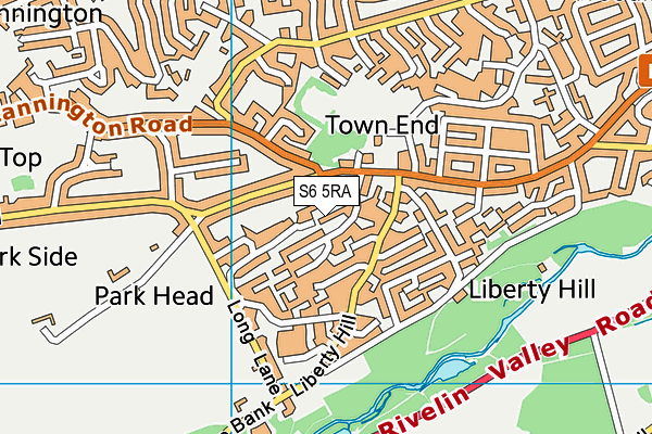 S6 5RA map - OS VectorMap District (Ordnance Survey) S6 5RA map - OS VectorMap District (Ordnance Survey)
