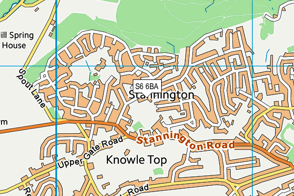 S6 6BA map - OS VectorMap District (Ordnance Survey) S6 6BA map - OS VectorMap District (Ordnance Survey)
