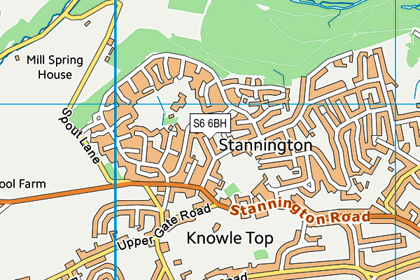 S6 6BH map - OS VectorMap District (Ordnance Survey) S6 6BH map - OS VectorMap District (Ordnance Survey)