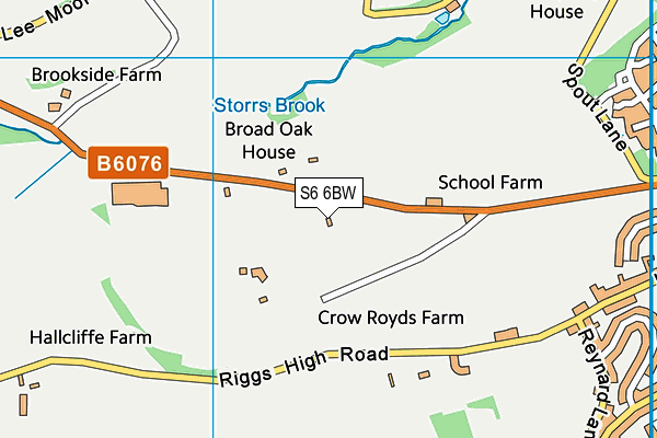 S6 6BW map - OS VectorMap District (Ordnance Survey) S6 6BW map - OS VectorMap District (Ordnance Survey)