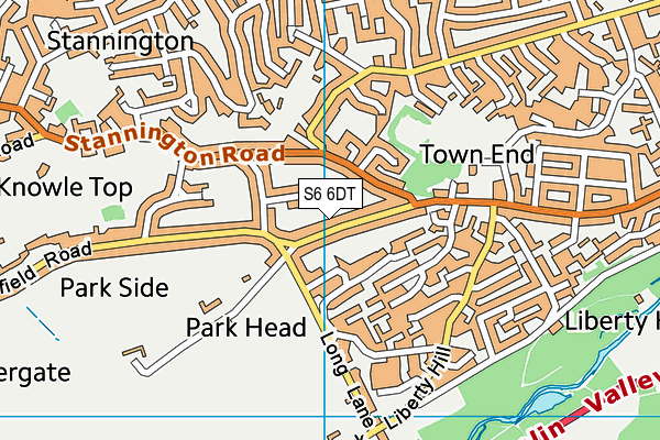 S6 6DT map - OS VectorMap District (Ordnance Survey) S6 6DT map - OS VectorMap District (Ordnance Survey)