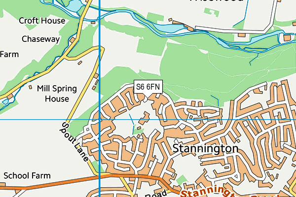 S6 6FN map - OS VectorMap District (Ordnance Survey) S6 6FN map - OS VectorMap District (Ordnance Survey)