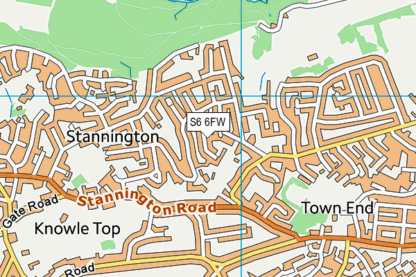 S6 6FW map - OS VectorMap District (Ordnance Survey) S6 6FW map - OS VectorMap District (Ordnance Survey)