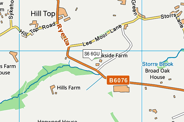 S6 6GU map - OS VectorMap District (Ordnance Survey) S6 6GU map - OS VectorMap District (Ordnance Survey)